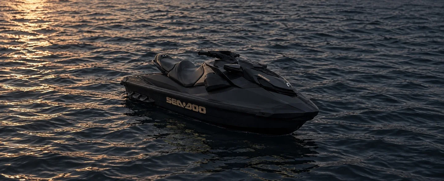 Sea-Doo WAKE 170KM na wodzie o zachodzie słońca